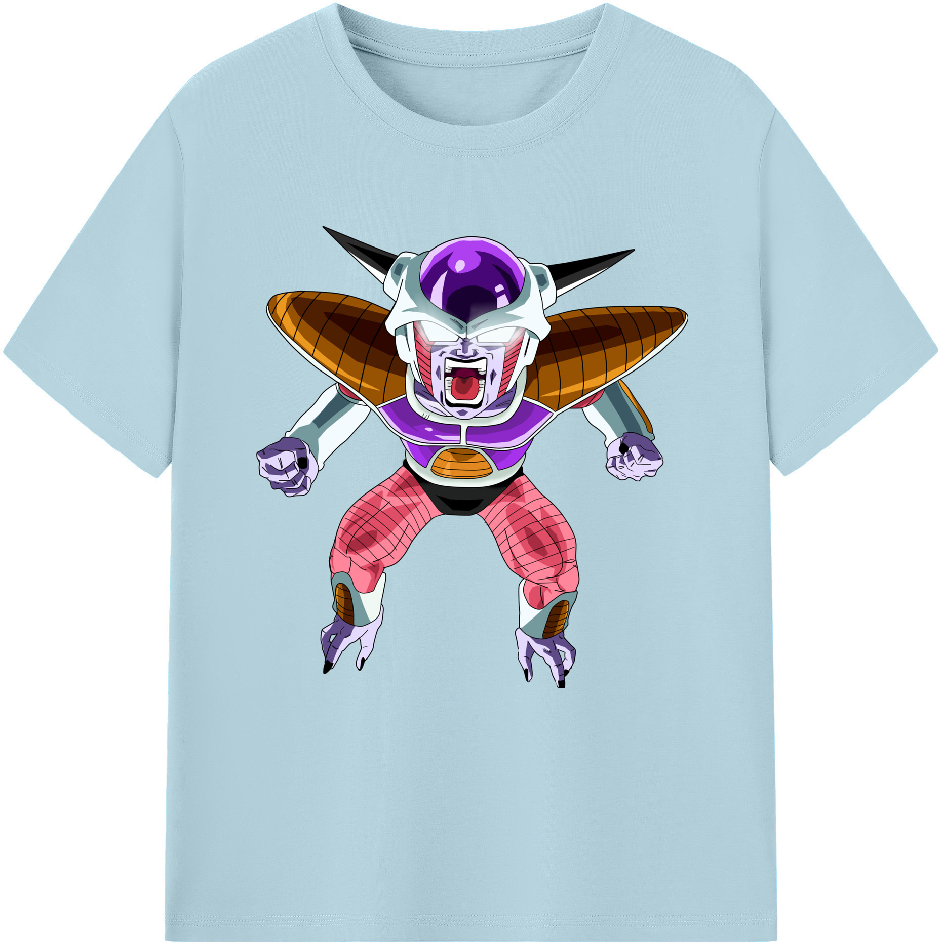 （画像用） ドラゴンボール フリーザ DRAGON BALL Frieza 綿100％半袖Tシャツ（フロントプリント）